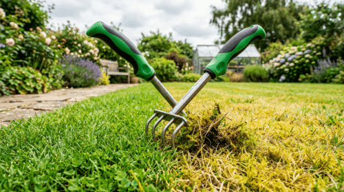 discover effective methods to combat yellowing grass and moss in your garden with this time-saving and cost-efficient tool. keep your lawn healthy and green effortlessly.